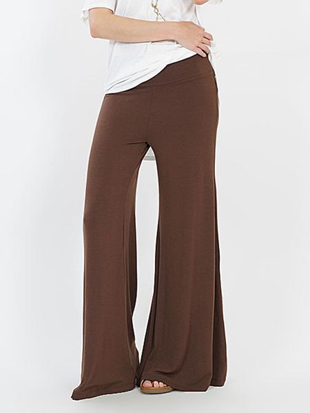 Women Heather Gray Palazzo Pants