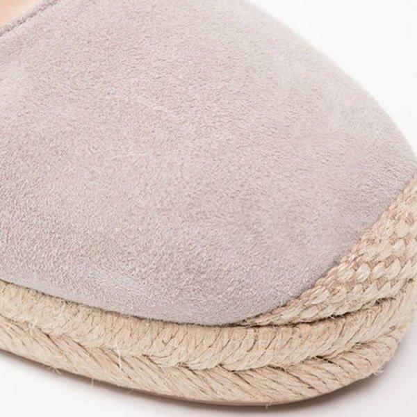 Plus Size Espadrille Wedge Sandals Elastic Band Slip On Sandals