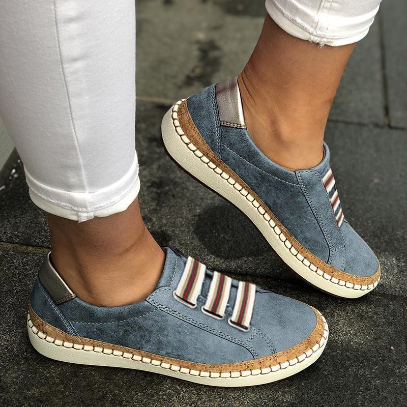 Women Athletic Slip On Sneakers Casual Outdoor Shoes